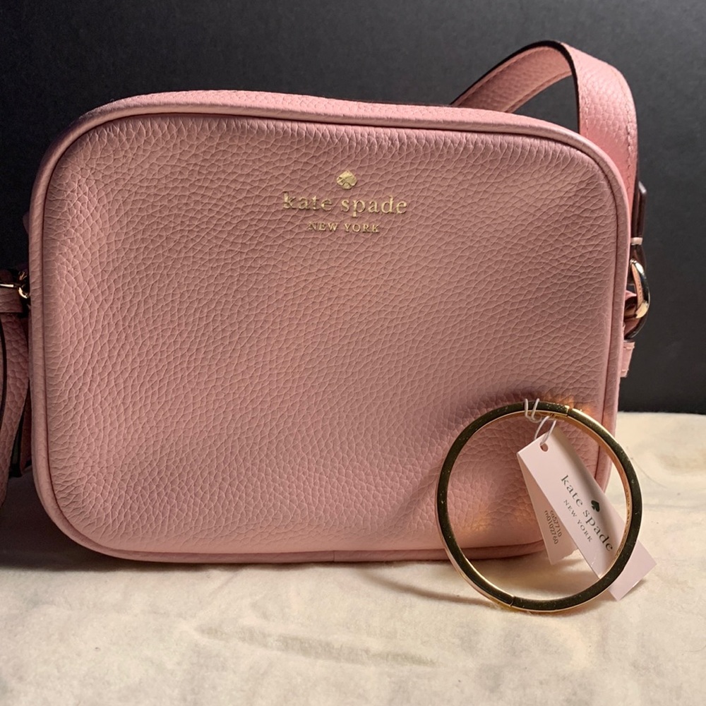 Kate Spade Square Mini Bag and Spot the Spade Bangle.